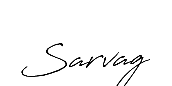 Similarly Antro_Vectra_Bolder is the best handwritten signature design. Signature creator online .You can use it as an online autograph creator for name Sarvag. Sarvag signature style 7 images and pictures png