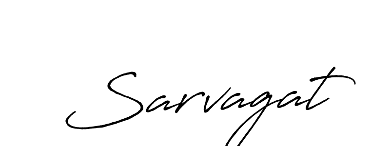 How to make Sarvagat signature? Antro_Vectra_Bolder is a professional autograph style. Create handwritten signature for Sarvagat name. Sarvagat signature style 7 images and pictures png
