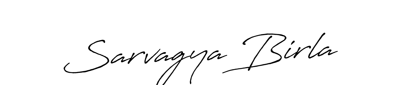 Design your own signature with our free online signature maker. With this signature software, you can create a handwritten (Antro_Vectra_Bolder) signature for name Sarvagya Birla. Sarvagya Birla signature style 7 images and pictures png