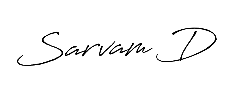 Antro_Vectra_Bolder is a professional signature style that is perfect for those who want to add a touch of class to their signature. It is also a great choice for those who want to make their signature more unique. Get Sarvam D name to fancy signature for free. Sarvam D signature style 7 images and pictures png