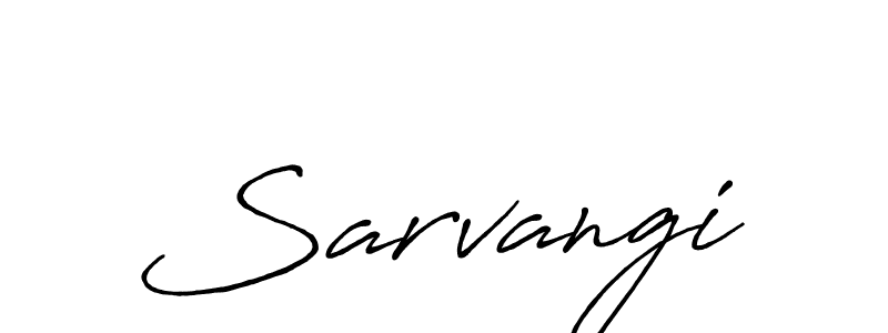 Similarly Antro_Vectra_Bolder is the best handwritten signature design. Signature creator online .You can use it as an online autograph creator for name Sarvangi. Sarvangi signature style 7 images and pictures png
