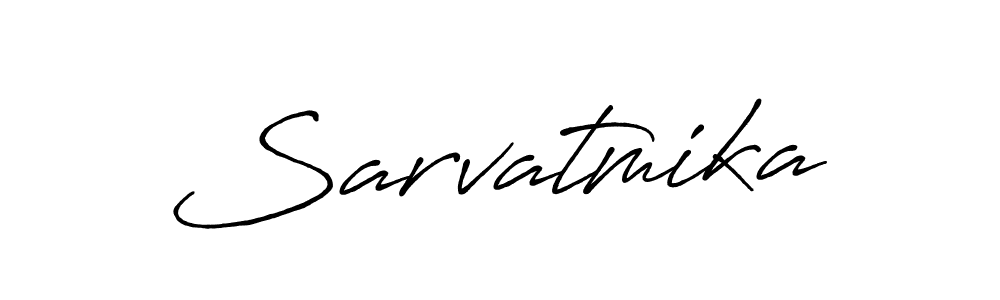 Create a beautiful signature design for name Sarvatmika. With this signature (Antro_Vectra_Bolder) fonts, you can make a handwritten signature for free. Sarvatmika signature style 7 images and pictures png