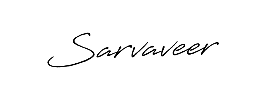 Also we have Sarvaveer name is the best signature style. Create professional handwritten signature collection using Antro_Vectra_Bolder autograph style. Sarvaveer signature style 7 images and pictures png