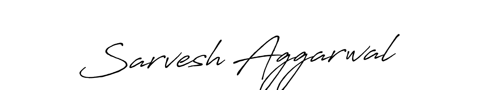 Make a beautiful signature design for name Sarvesh Aggarwal. With this signature (Antro_Vectra_Bolder) style, you can create a handwritten signature for free. Sarvesh Aggarwal signature style 7 images and pictures png