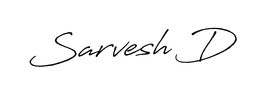 Make a beautiful signature design for name Sarvesh D. Use this online signature maker to create a handwritten signature for free. Sarvesh D signature style 7 images and pictures png