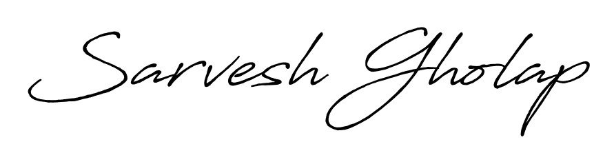 Enhance your business communications with Sarvesh Gholap signature in Antro_Vectra_Bolder lettering. Clean, modern, and universally compatible. Sarvesh Gholap signature style 7 images and pictures png