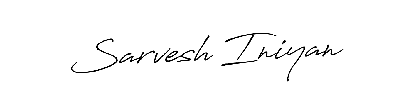 The best way (Antro_Vectra_Bolder) to make a short signature is to pick only two or three words in your name. The name Sarvesh Iniyan include a total of six letters. For converting this name. Sarvesh Iniyan signature style 7 images and pictures png