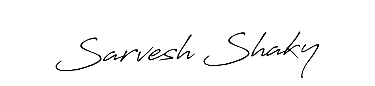 Also we have Sarvesh Shaky name is the best signature style. Create professional handwritten signature collection using Antro_Vectra_Bolder autograph style. Sarvesh Shaky signature style 7 images and pictures png