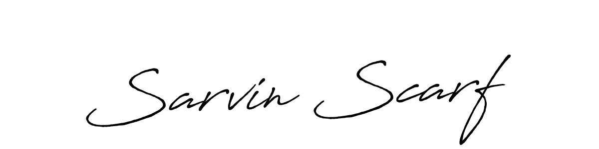 How to make Sarvin Scarf signature? Antro_Vectra_Bolder is a professional autograph style. Create handwritten signature for Sarvin Scarf name. Sarvin Scarf signature style 7 images and pictures png