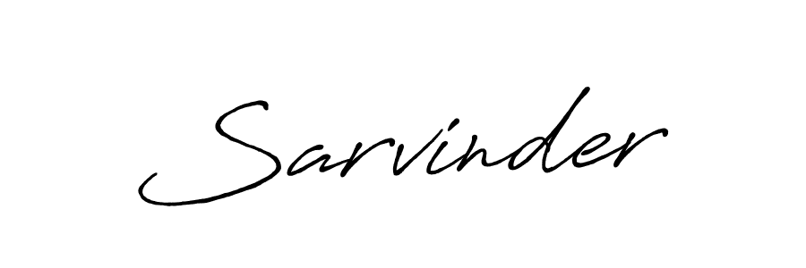 Make a beautiful signature design for name Sarvinder. With this signature (Antro_Vectra_Bolder) style, you can create a handwritten signature for free. Sarvinder signature style 7 images and pictures png