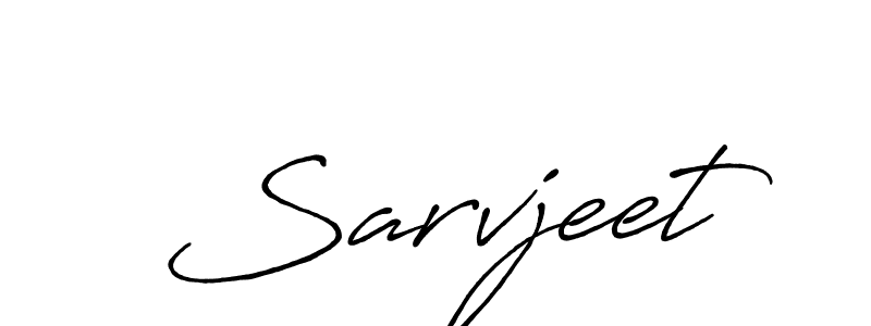 Sarvjeet stylish signature style. Best Handwritten Sign (Antro_Vectra_Bolder) for my name. Handwritten Signature Collection Ideas for my name Sarvjeet. Sarvjeet signature style 7 images and pictures png