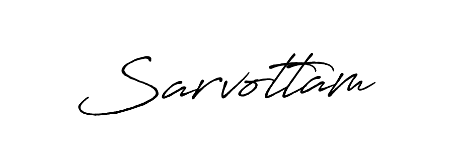 Also we have Sarvottam name is the best signature style. Create professional handwritten signature collection using Antro_Vectra_Bolder autograph style. Sarvottam signature style 7 images and pictures png