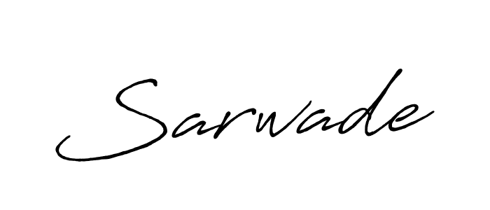 Also we have Sarwade name is the best signature style. Create professional handwritten signature collection using Antro_Vectra_Bolder autograph style. Sarwade signature style 7 images and pictures png