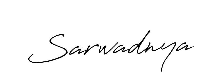 Make a beautiful signature design for name Sarwadnya. With this signature (Antro_Vectra_Bolder) style, you can create a handwritten signature for free. Sarwadnya signature style 7 images and pictures png