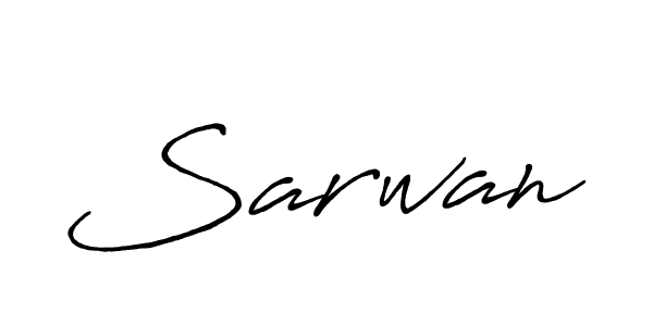 Use a signature maker to create a handwritten signature online. With this signature software, you can design (Antro_Vectra_Bolder) your own signature for name Sarwan. Sarwan signature style 7 images and pictures png