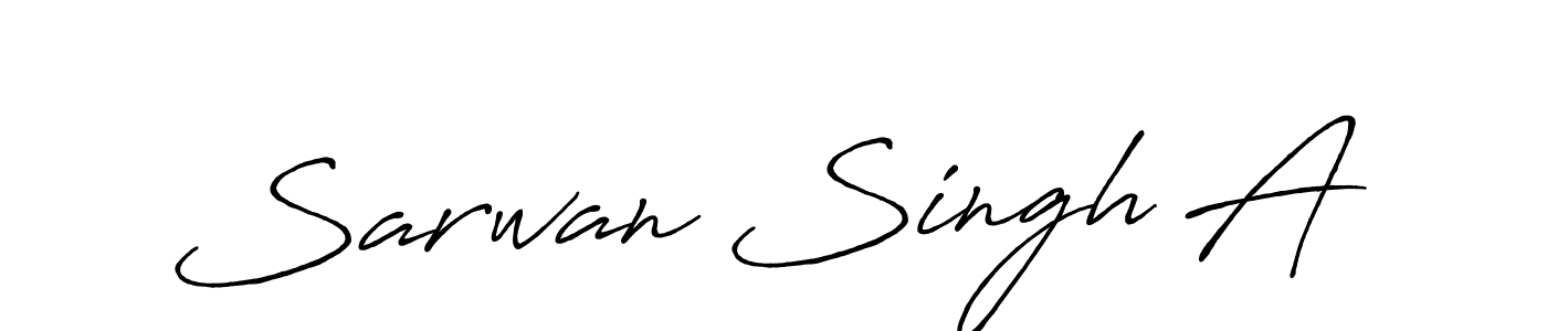 It looks lik you need a new signature style for name Sarwan Singh A. Design unique handwritten (Antro_Vectra_Bolder) signature with our free signature maker in just a few clicks. Sarwan Singh A signature style 7 images and pictures png