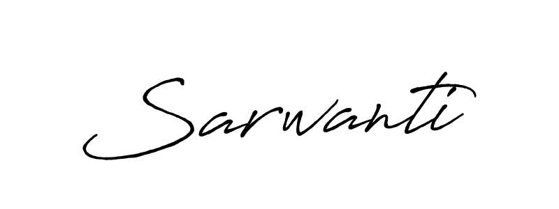 The best way (Antro_Vectra_Bolder) to make a short signature is to pick only two or three words in your name. The name Sarwanti include a total of six letters. For converting this name. Sarwanti signature style 7 images and pictures png