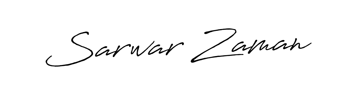 Make a beautiful signature design for name Sarwar Zaman. With this signature (Antro_Vectra_Bolder) style, you can create a handwritten signature for free. Sarwar Zaman signature style 7 images and pictures png