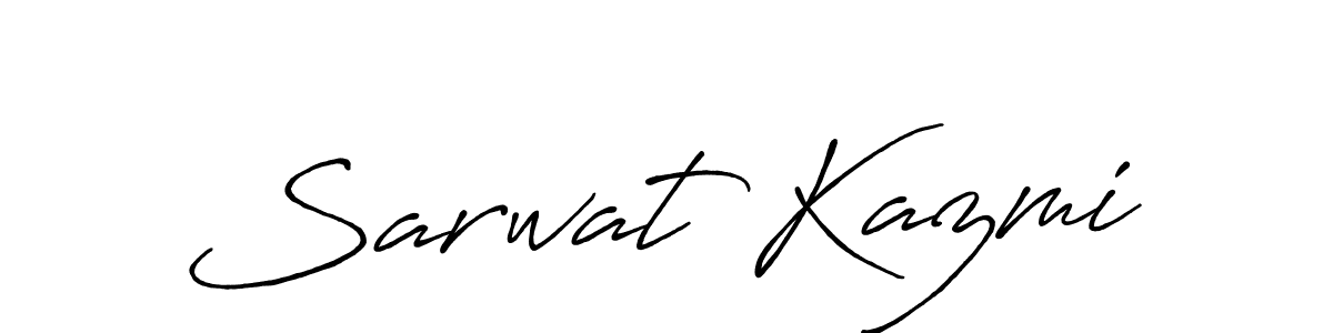 It looks lik you need a new signature style for name Sarwat Kazmi. Design unique handwritten (Antro_Vectra_Bolder) signature with our free signature maker in just a few clicks. Sarwat Kazmi signature style 7 images and pictures png