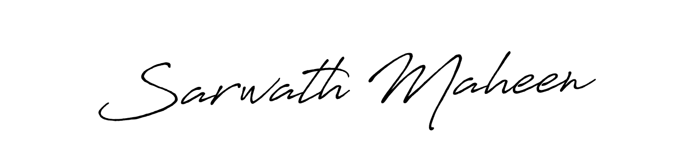 Also You can easily find your signature by using the search form. We will create Sarwath Maheen name handwritten signature images for you free of cost using Antro_Vectra_Bolder sign style. Sarwath Maheen signature style 7 images and pictures png