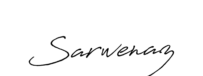 Make a beautiful signature design for name Sarwenaz. Use this online signature maker to create a handwritten signature for free. Sarwenaz signature style 7 images and pictures png