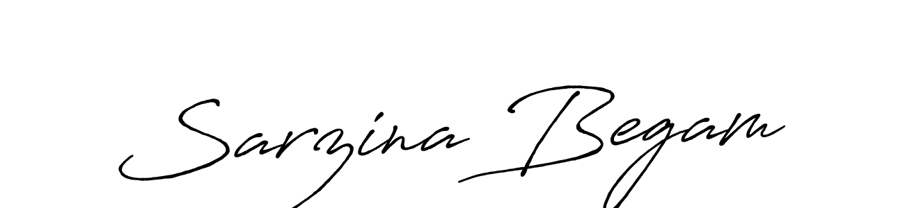 Use a signature maker to create a handwritten signature online. With this signature software, you can design (Antro_Vectra_Bolder) your own signature for name Sarzina Begam. Sarzina Begam signature style 7 images and pictures png