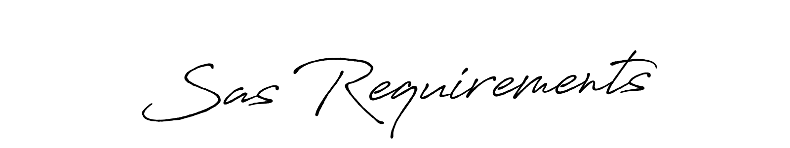 Use a signature maker to create a handwritten signature online. With this signature software, you can design (Antro_Vectra_Bolder) your own signature for name Sas Requirements. Sas Requirements signature style 7 images and pictures png