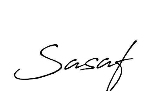 Use a signature maker to create a handwritten signature online. With this signature software, you can design (Antro_Vectra_Bolder) your own signature for name Sasaf. Sasaf signature style 7 images and pictures png