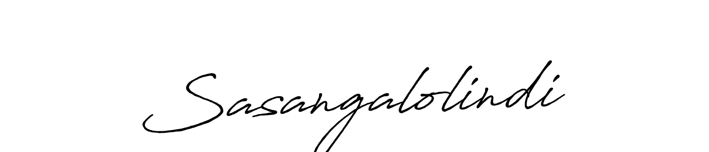 How to make Sasangalolindi name signature. Use Antro_Vectra_Bolder style for creating short signs online. This is the latest handwritten sign. Sasangalolindi signature style 7 images and pictures png
