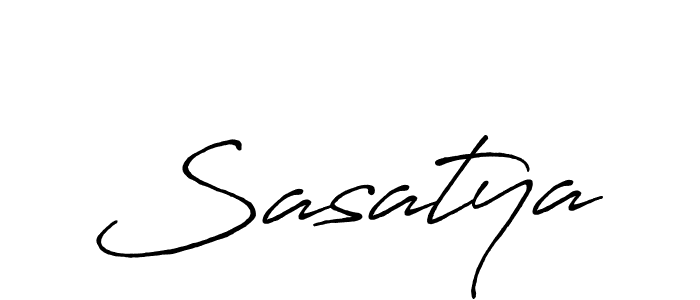 Make a beautiful signature design for name Sasatya. With this signature (Antro_Vectra_Bolder) style, you can create a handwritten signature for free. Sasatya signature style 7 images and pictures png