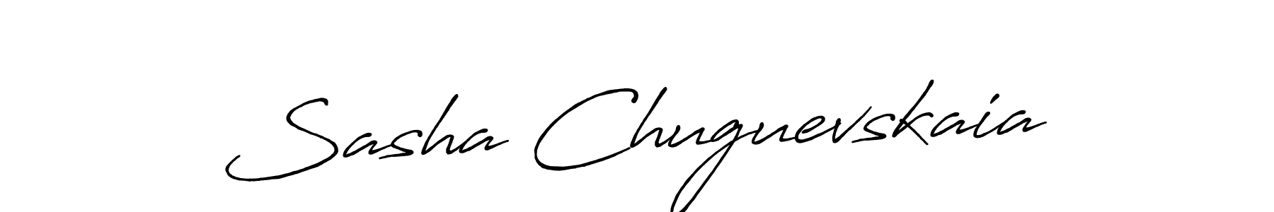 The best way (Antro_Vectra_Bolder) to make a short signature is to pick only two or three words in your name. The name Sasha Chuguevskaia include a total of six letters. For converting this name. Sasha Chuguevskaia signature style 7 images and pictures png