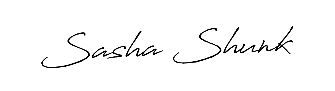 Also You can easily find your signature by using the search form. We will create Sasha Shunk name handwritten signature images for you free of cost using Antro_Vectra_Bolder sign style. Sasha Shunk signature style 7 images and pictures png