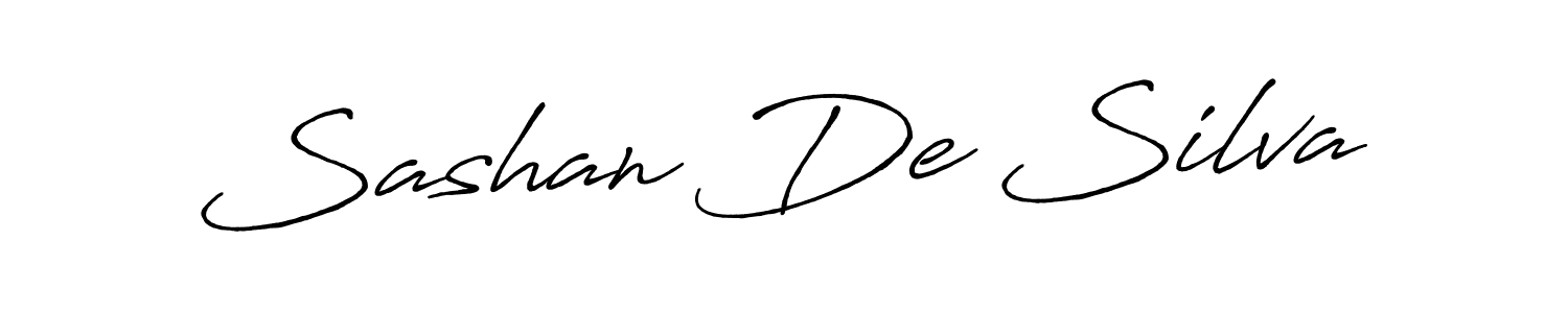 How to make Sashan De Silva signature? Antro_Vectra_Bolder is a professional autograph style. Create handwritten signature for Sashan De Silva name. Sashan De Silva signature style 7 images and pictures png