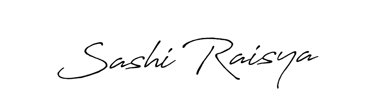 How to make Sashi Raisya name signature. Use Antro_Vectra_Bolder style for creating short signs online. This is the latest handwritten sign. Sashi Raisya signature style 7 images and pictures png