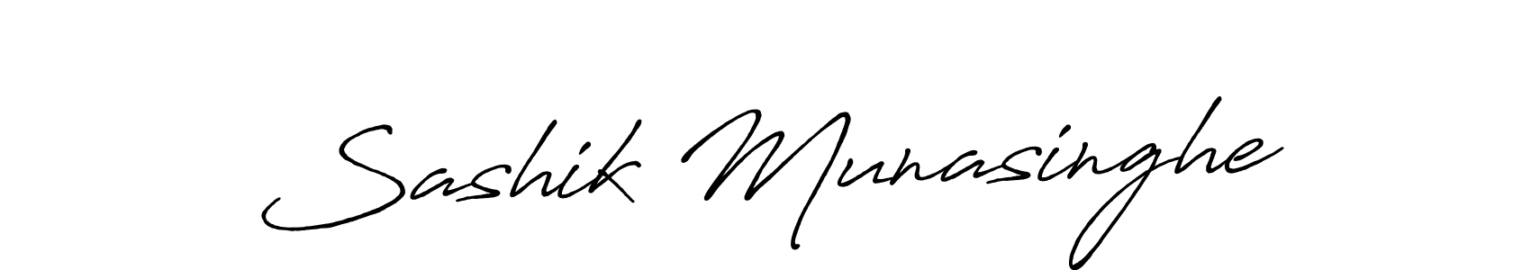 The best way (Antro_Vectra_Bolder) to make a short signature is to pick only two or three words in your name. The name Sashik Munasinghe include a total of six letters. For converting this name. Sashik Munasinghe signature style 7 images and pictures png