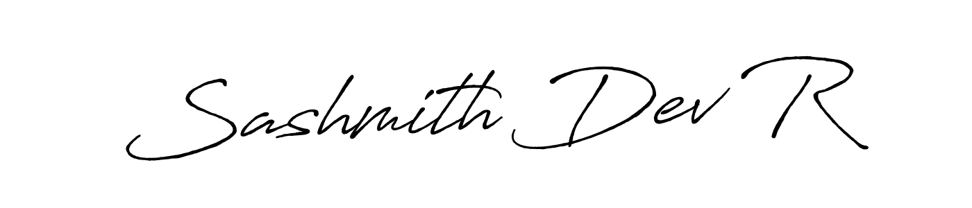 Also we have Sashmith Dev R name is the best signature style. Create professional handwritten signature collection using Antro_Vectra_Bolder autograph style. Sashmith Dev R signature style 7 images and pictures png