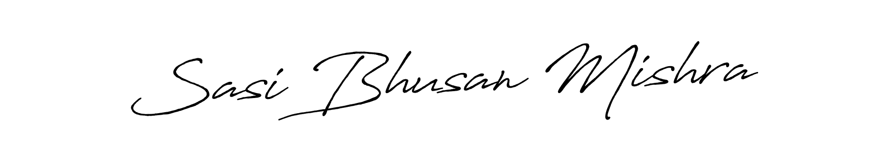 How to make Sasi Bhusan Mishra name signature. Use Antro_Vectra_Bolder style for creating short signs online. This is the latest handwritten sign. Sasi Bhusan Mishra signature style 7 images and pictures png