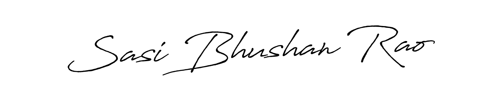 Create a beautiful signature design for name Sasi Bhushan Rao. With this signature (Antro_Vectra_Bolder) fonts, you can make a handwritten signature for free. Sasi Bhushan Rao signature style 7 images and pictures png