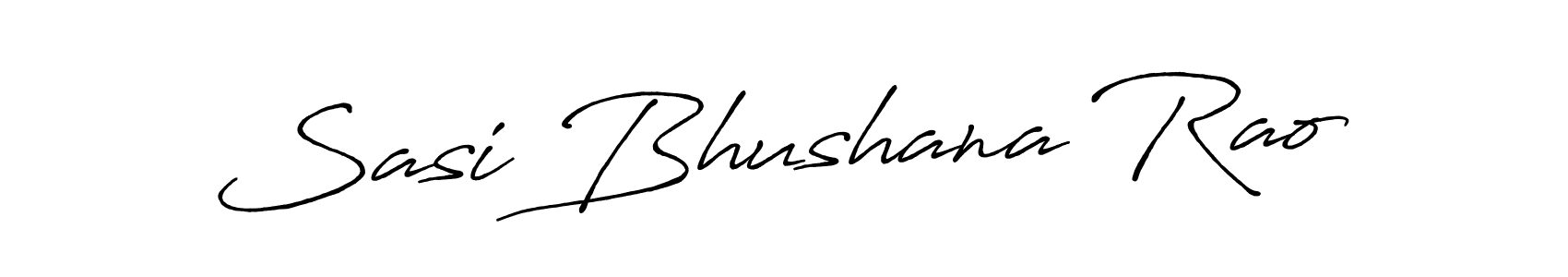 Create a beautiful signature design for name Sasi Bhushana Rao. With this signature (Antro_Vectra_Bolder) fonts, you can make a handwritten signature for free. Sasi Bhushana Rao signature style 7 images and pictures png