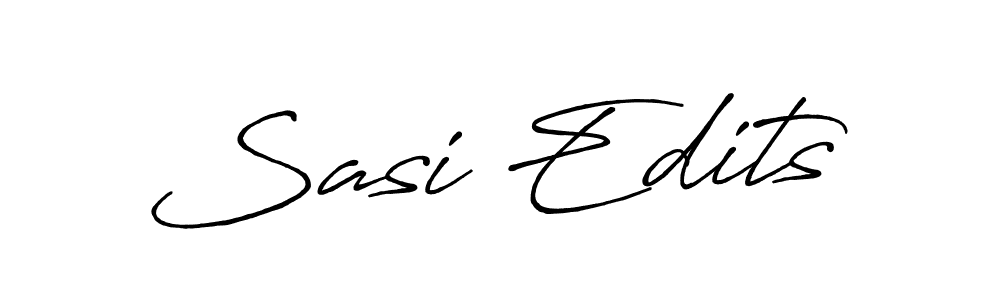 How to make Sasi Edits signature? Antro_Vectra_Bolder is a professional autograph style. Create handwritten signature for Sasi Edits name. Sasi Edits signature style 7 images and pictures png