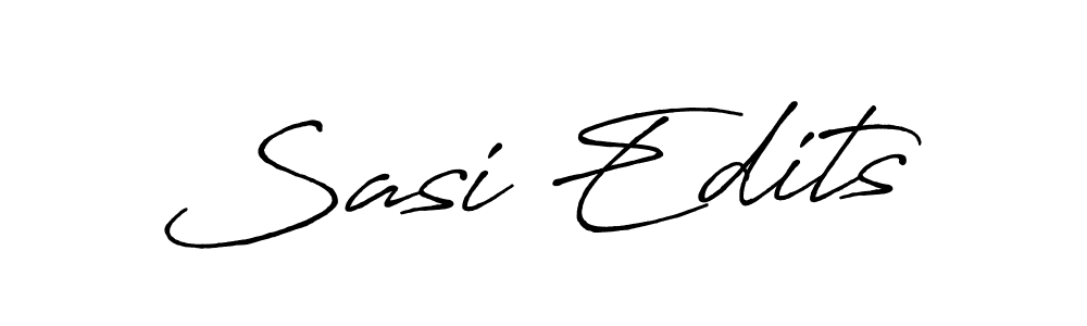 Design your own signature with our free online signature maker. With this signature software, you can create a handwritten (Antro_Vectra_Bolder) signature for name Sasi Edits. Sasi Edits signature style 7 images and pictures png