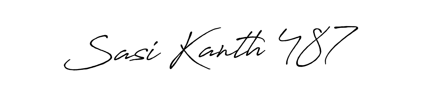 Make a beautiful signature design for name Sasi Kanth 487. Use this online signature maker to create a handwritten signature for free. Sasi Kanth 487 signature style 7 images and pictures png