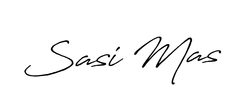 Use a signature maker to create a handwritten signature online. With this signature software, you can design (Antro_Vectra_Bolder) your own signature for name Sasi Mas. Sasi Mas signature style 7 images and pictures png