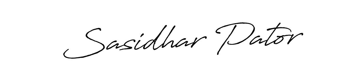 How to make Sasidhar Pator signature? Antro_Vectra_Bolder is a professional autograph style. Create handwritten signature for Sasidhar Pator name. Sasidhar Pator signature style 7 images and pictures png