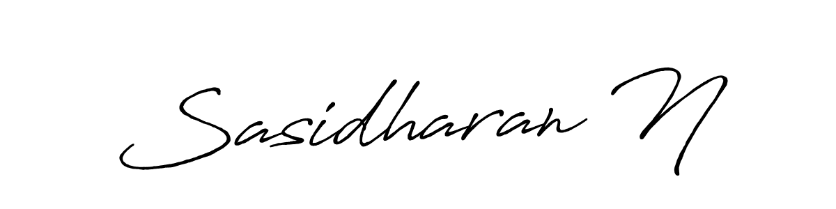 Use a signature maker to create a handwritten signature online. With this signature software, you can design (Antro_Vectra_Bolder) your own signature for name Sasidharan N. Sasidharan N signature style 7 images and pictures png