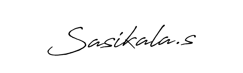 Design your own signature with our free online signature maker. With this signature software, you can create a handwritten (Antro_Vectra_Bolder) signature for name Sasikala.s. Sasikala.s signature style 7 images and pictures png