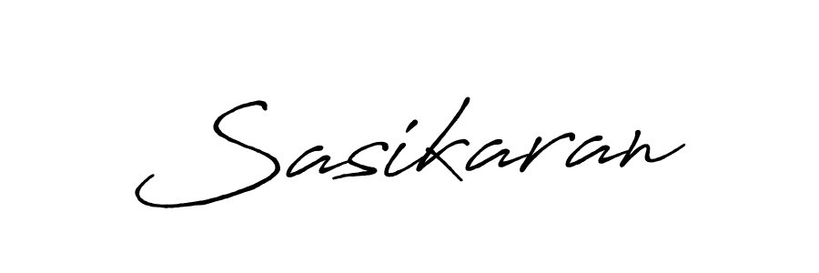 Make a beautiful signature design for name Sasikaran. With this signature (Antro_Vectra_Bolder) style, you can create a handwritten signature for free. Sasikaran signature style 7 images and pictures png