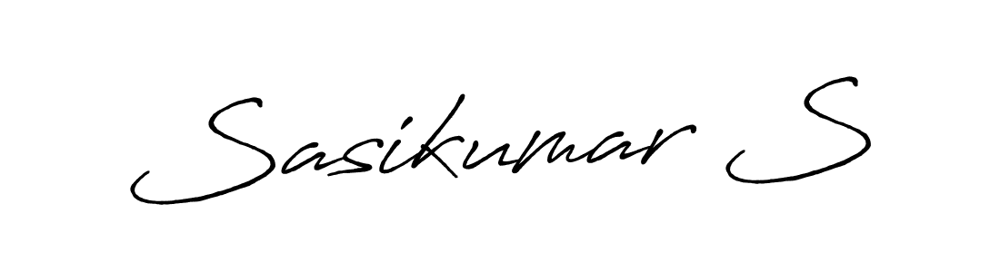 Create a beautiful signature design for name Sasikumar S. With this signature (Antro_Vectra_Bolder) fonts, you can make a handwritten signature for free. Sasikumar S signature style 7 images and pictures png