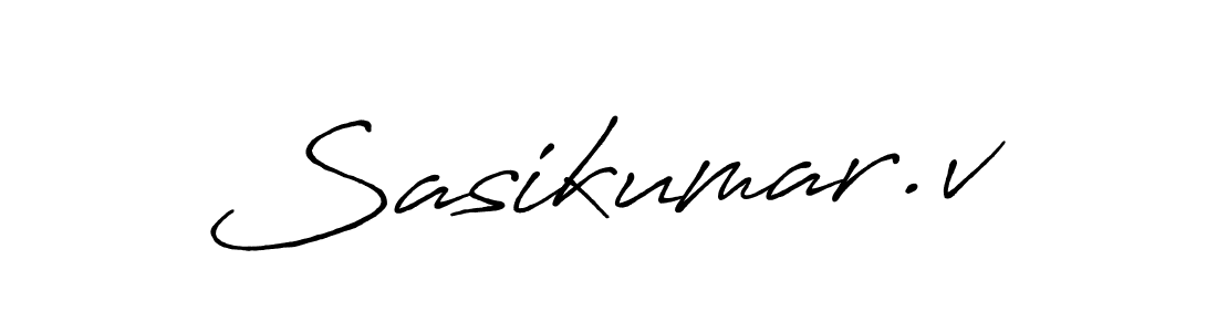 How to make Sasikumar.v signature? Antro_Vectra_Bolder is a professional autograph style. Create handwritten signature for Sasikumar.v name. Sasikumar.v signature style 7 images and pictures png
