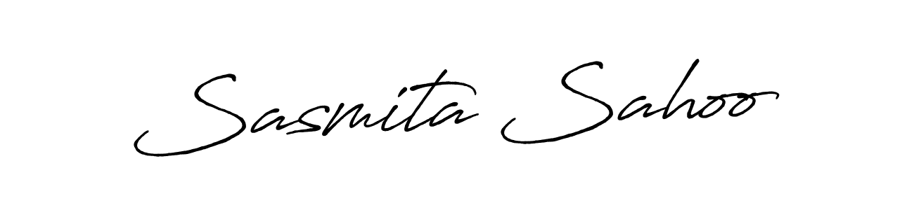 if you are searching for the best signature style for your name Sasmita Sahoo. so please give up your signature search. here we have designed multiple signature styles  using Antro_Vectra_Bolder. Sasmita Sahoo signature style 7 images and pictures png